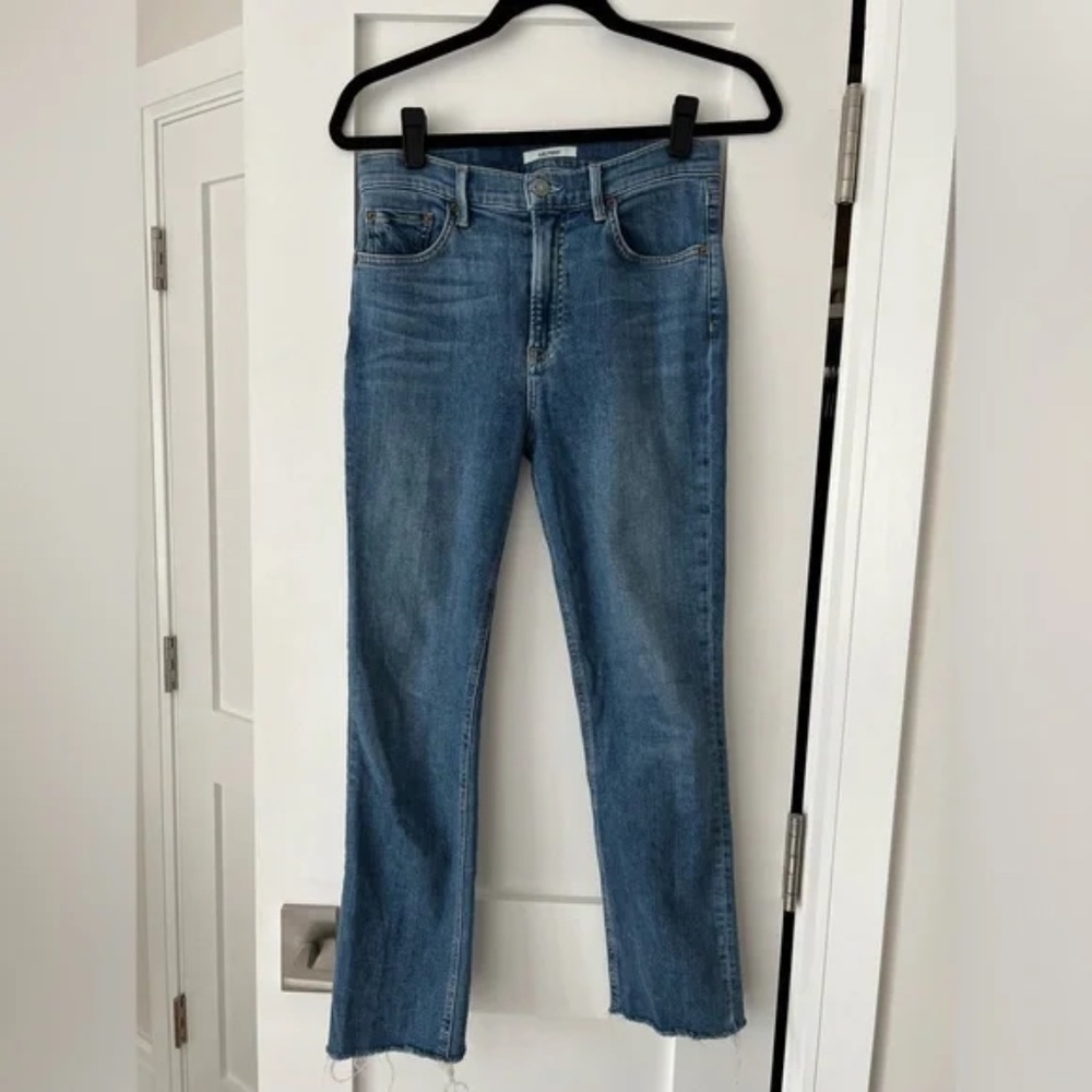 GRLFRND Blue Reed Cropped Denim Jeans [Size 27]